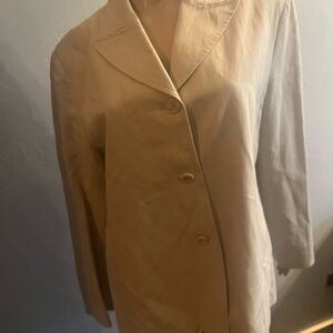 Banana Republic Made In Italy Women’s Tan Blazer Size 12